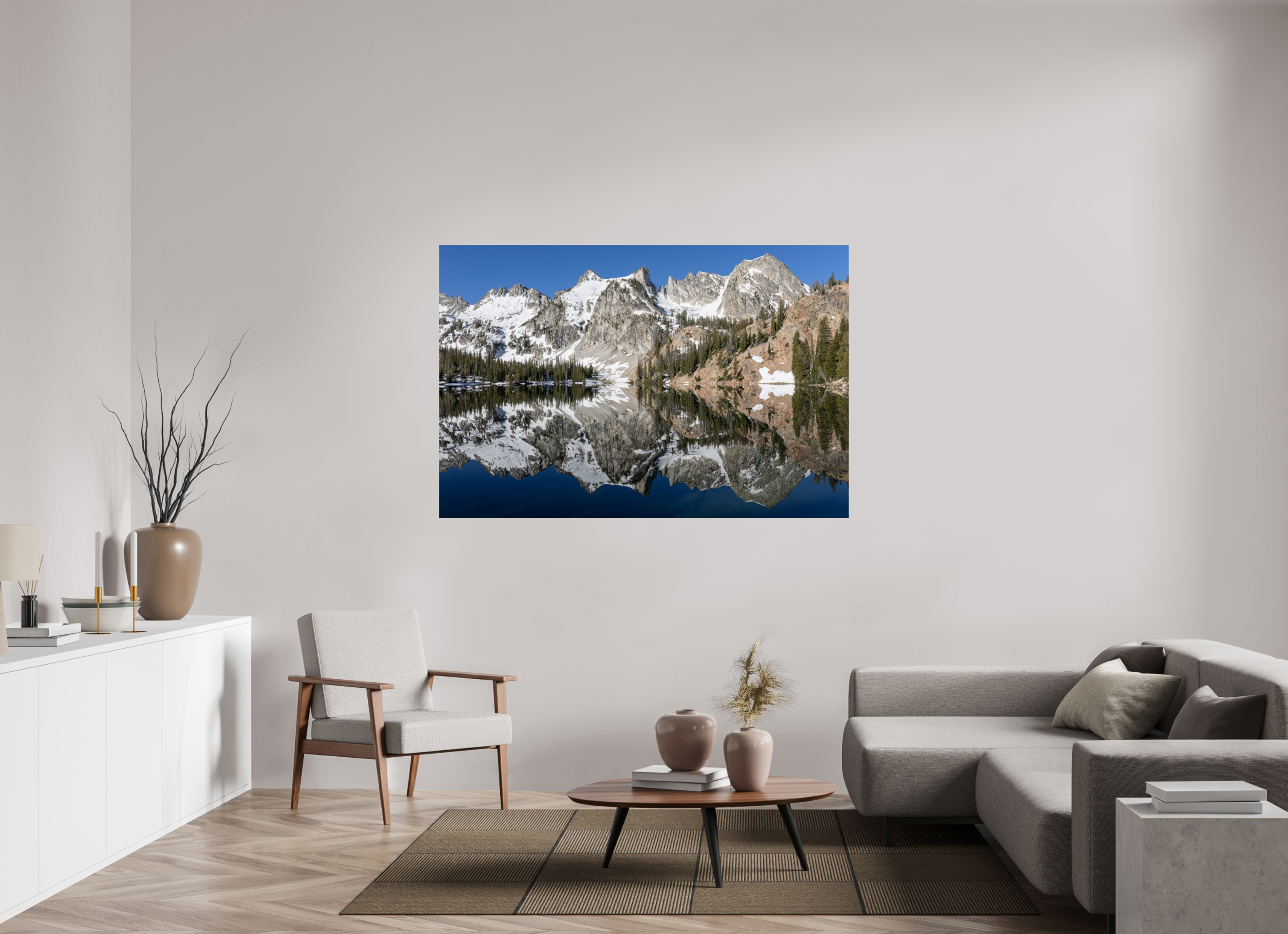 66 x 44″, Photo Print On Fuji Crystal DP II Alice Lake Mountainscape