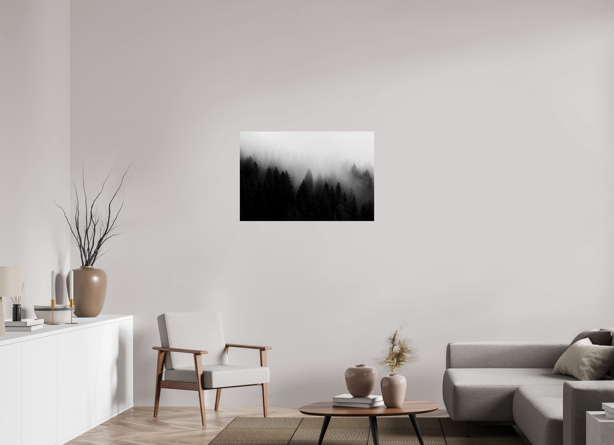 36 x 24″, Photo Print On Fuji Crystal DP II Tree in Fog