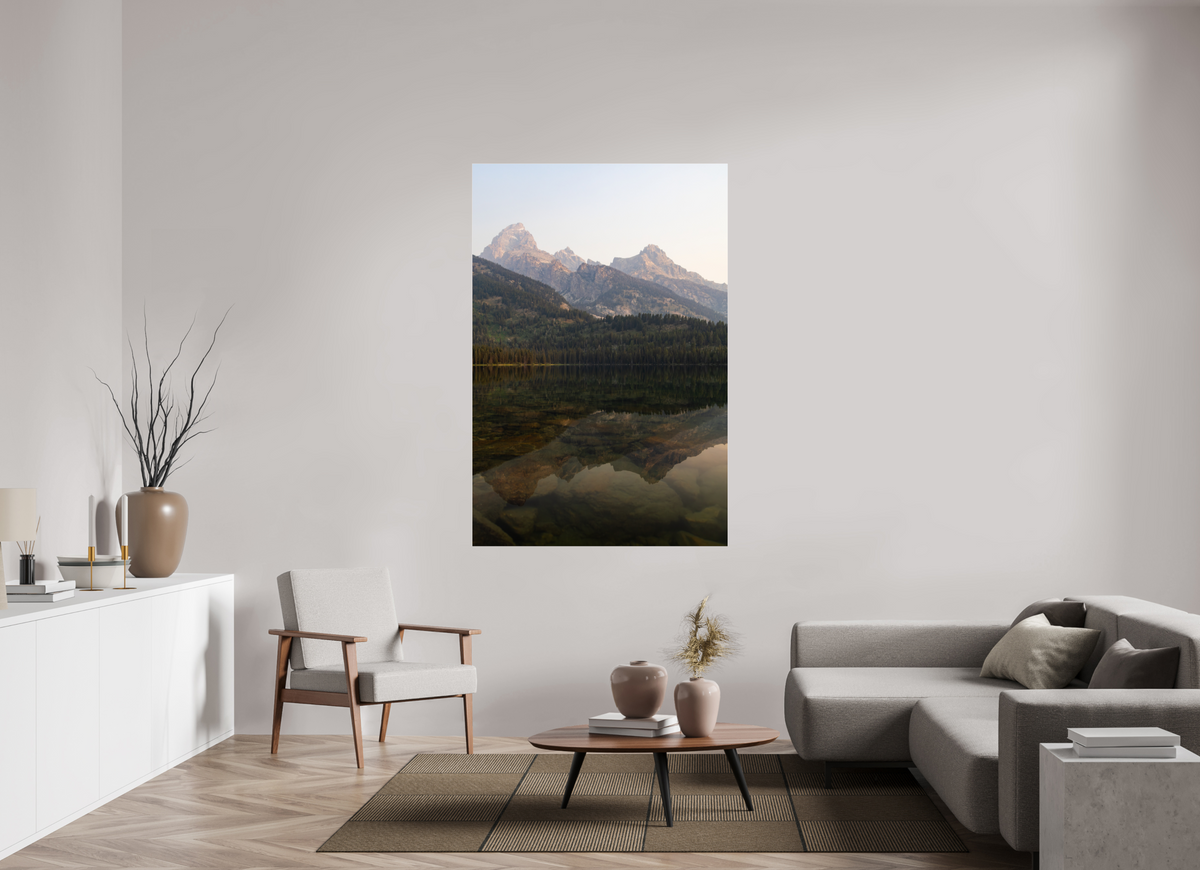 44 x 66″, Glossy Smokey Taggart Lake Portrait