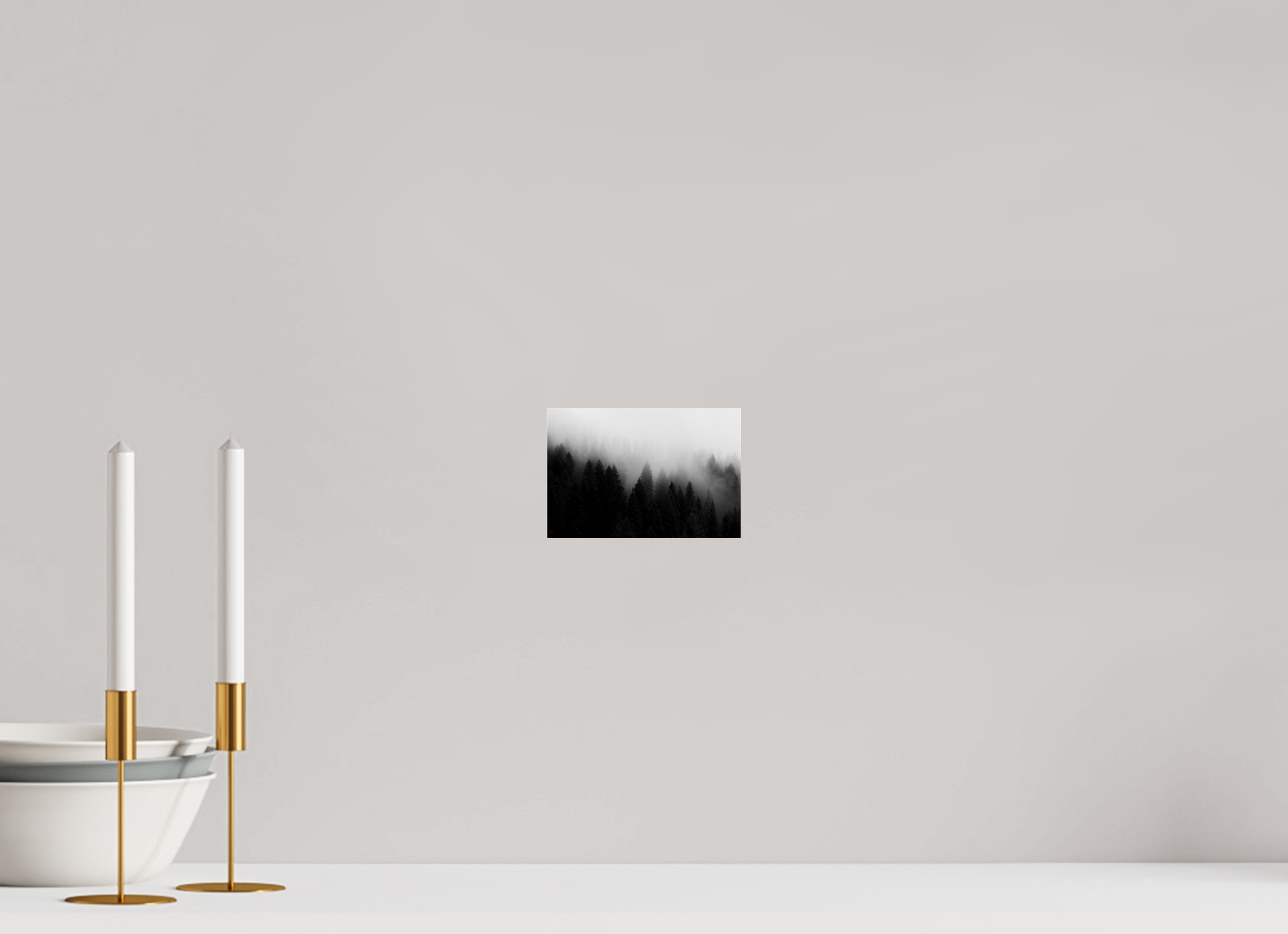 6 x 4″, Glossy Tree in Fog