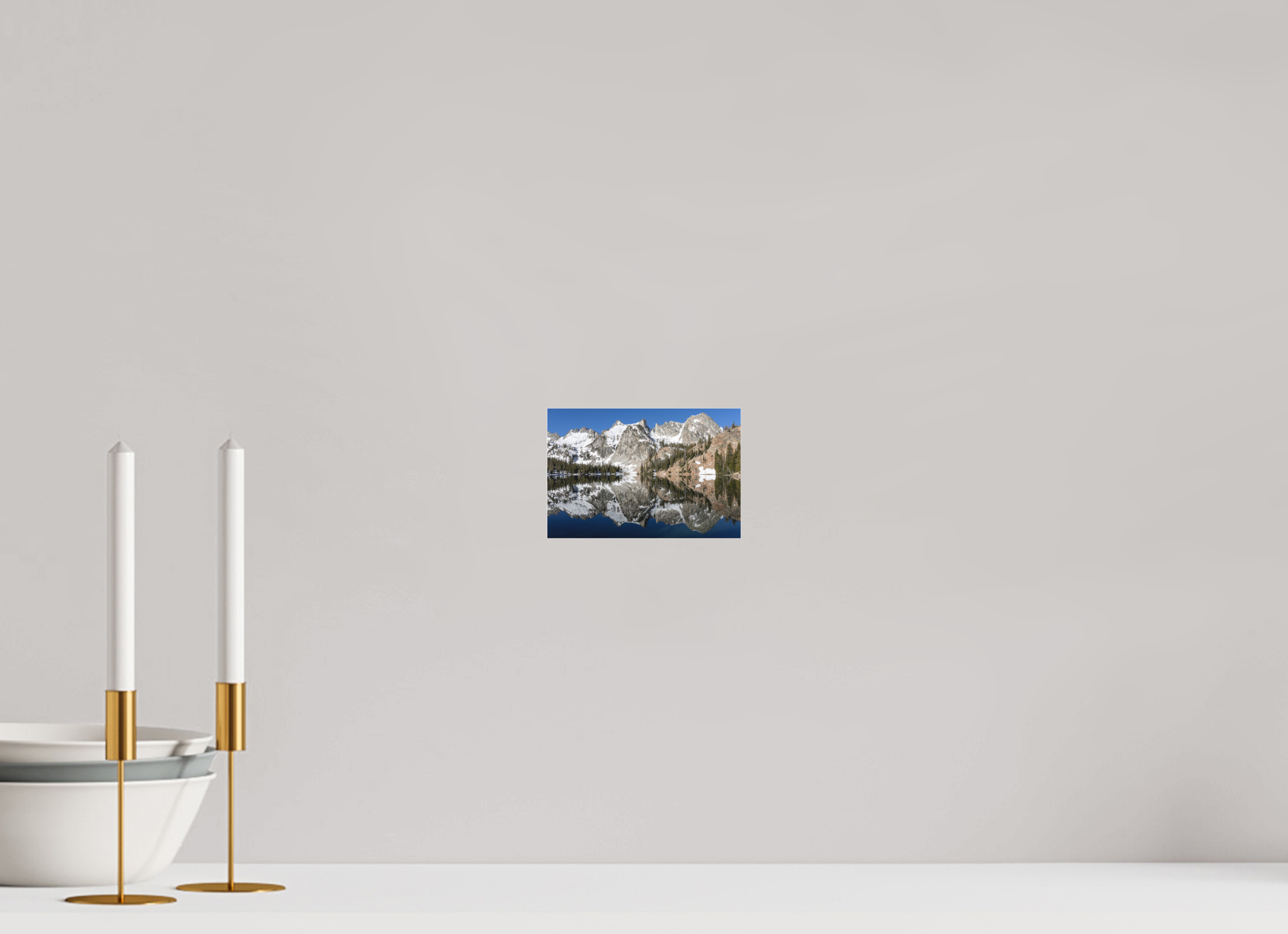 6 x 4″, Matte Glass Alice Lake Mountainscape
