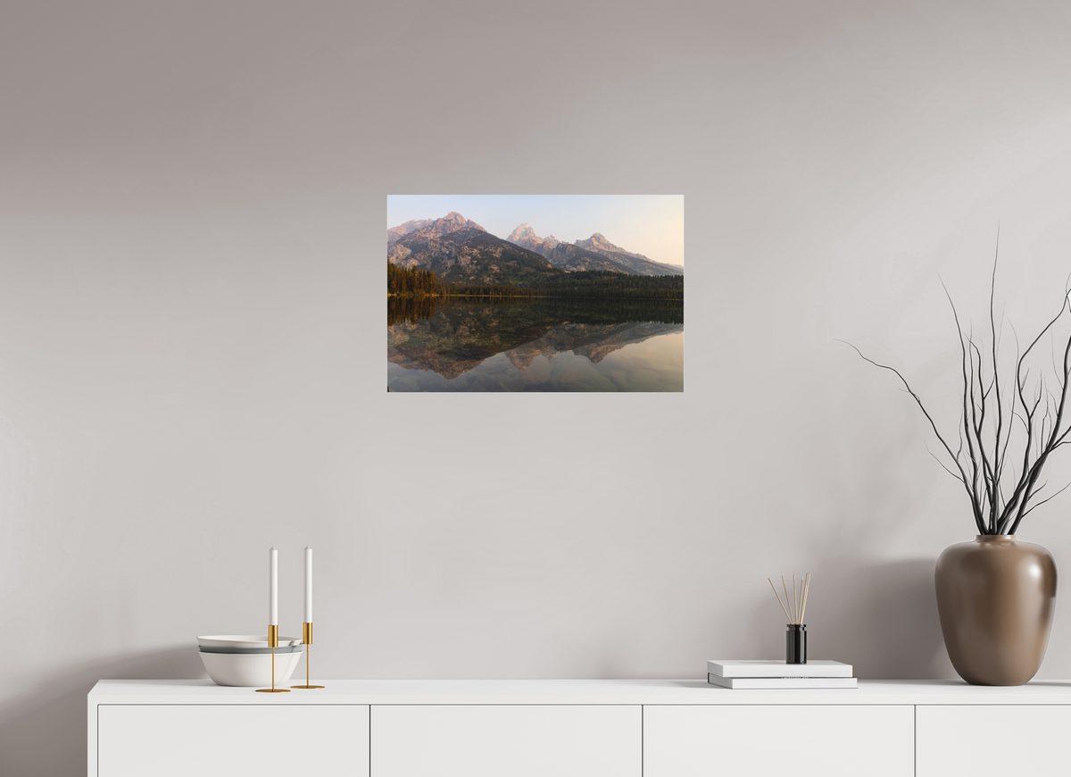 24 x 16″, Photo Print Under Acrylic Matte Glass Smokey Taggart Lake
