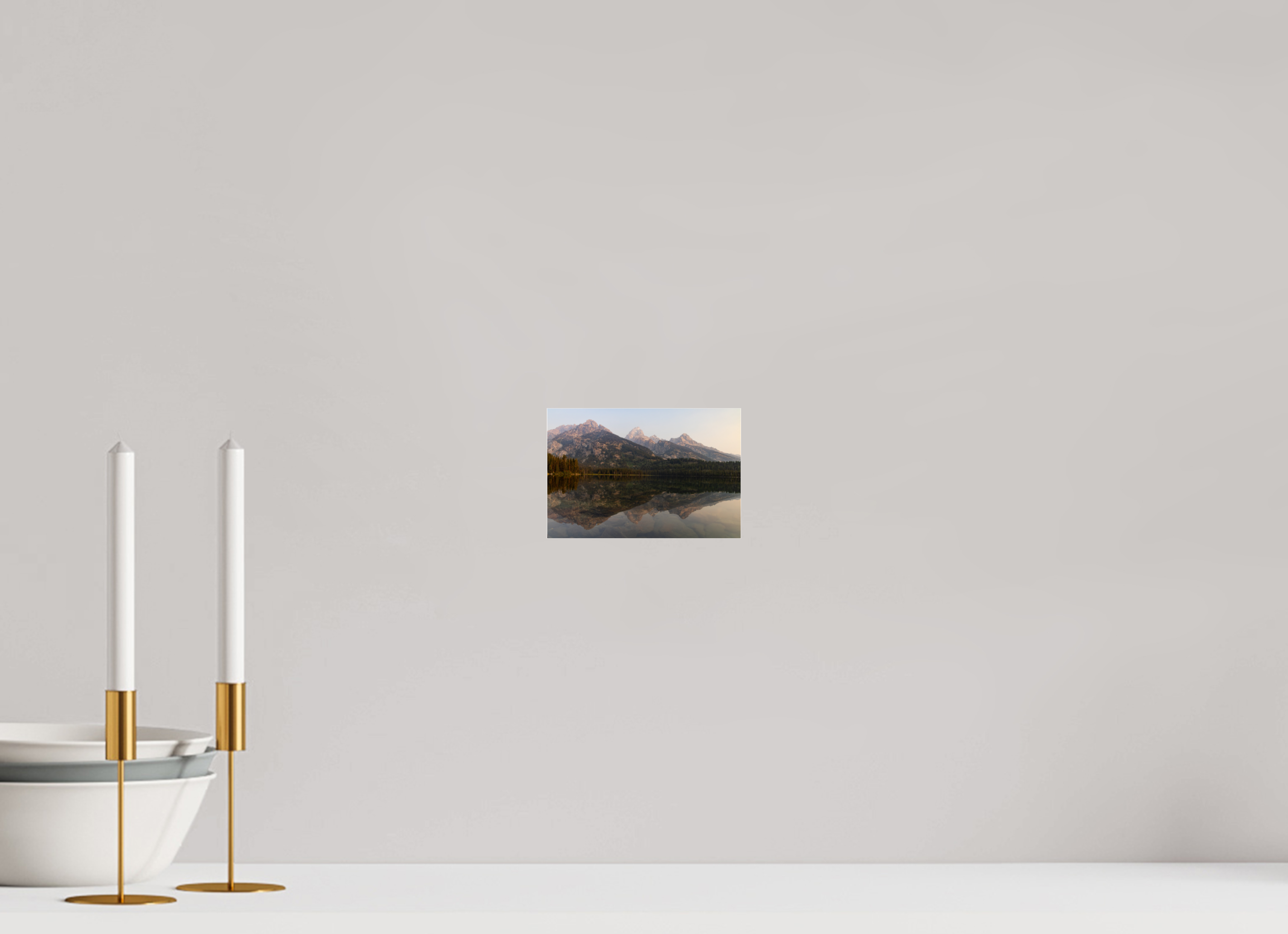 6 x 4″, Photo Print Under Acrylic Glossy Glass Smokey Taggart Lake