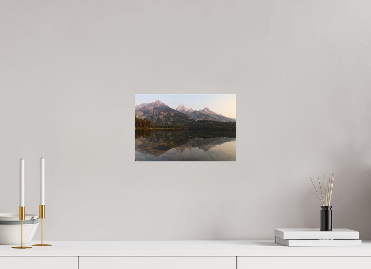 12 x 8″, Photo Print Under Acrylic Matte Glass Smokey Taggart Lake