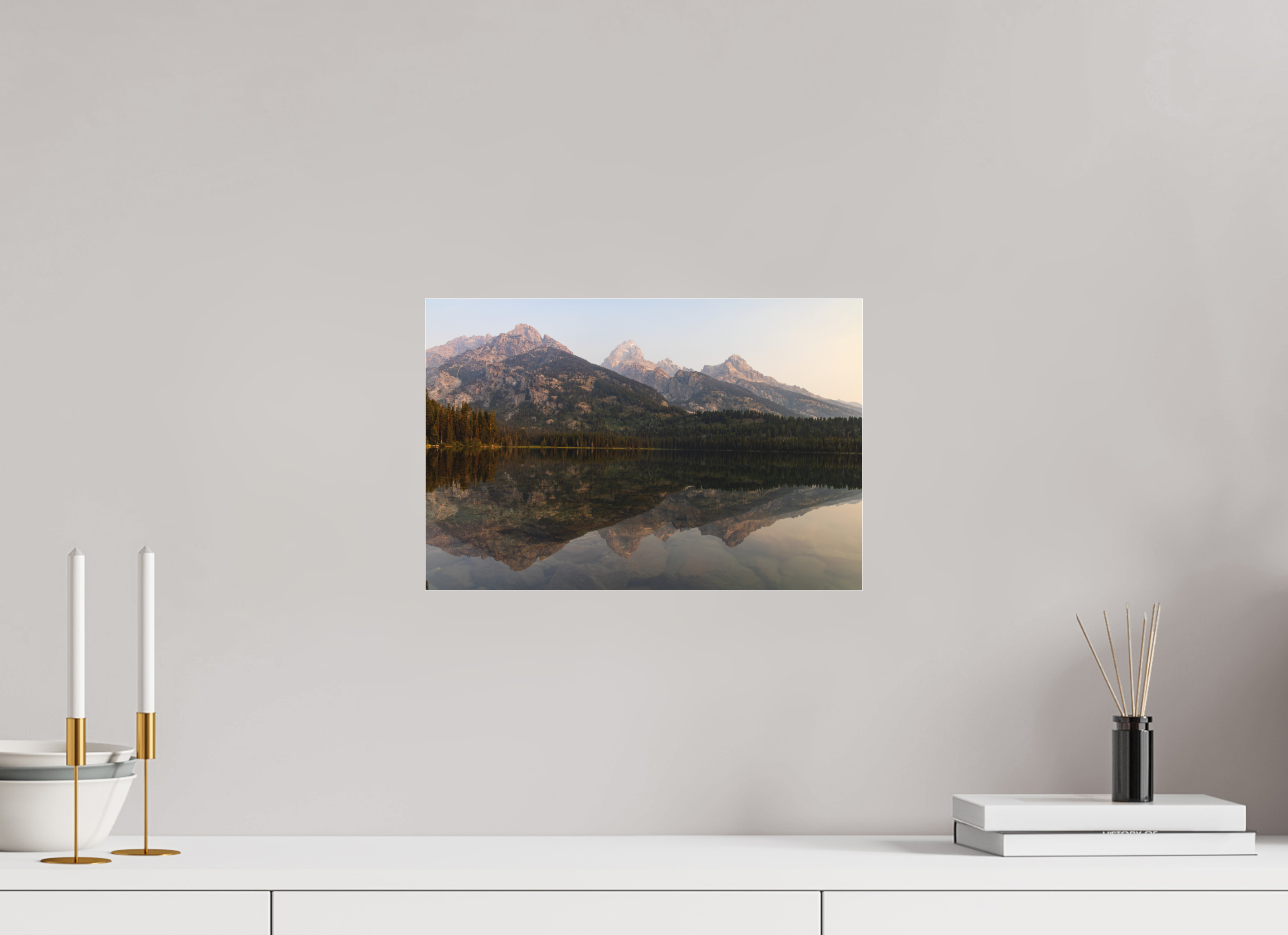 15 x 10″, Photo Print Under Acrylic Matte Glass Smokey Taggart Lake