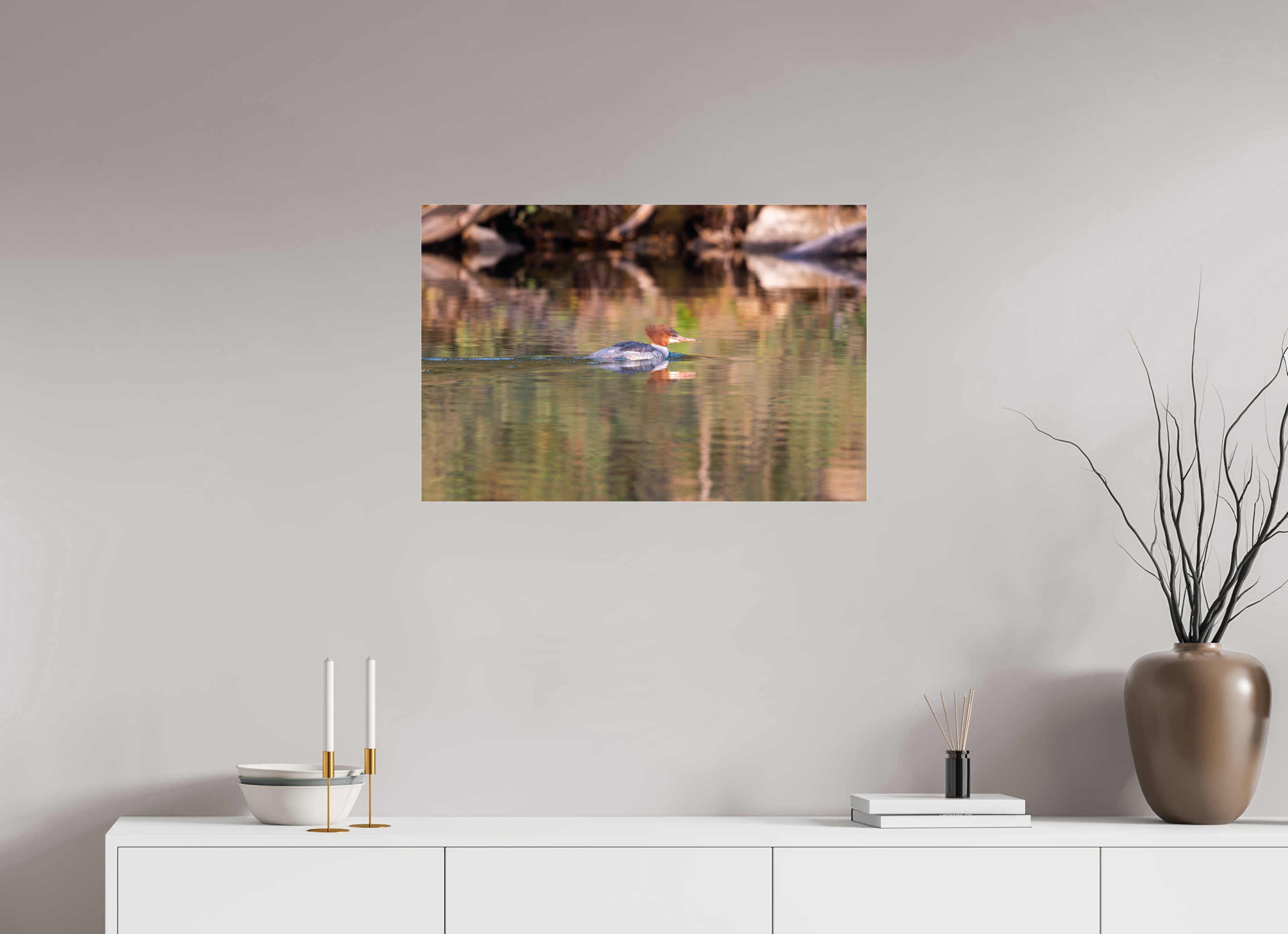 30 x 20″, Glossy Duck